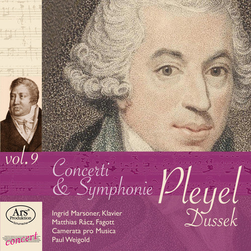 Pleyel / Dussek / Camerata Pro Musica / Marsoner - Concerti Symphonie 9 - Music CD