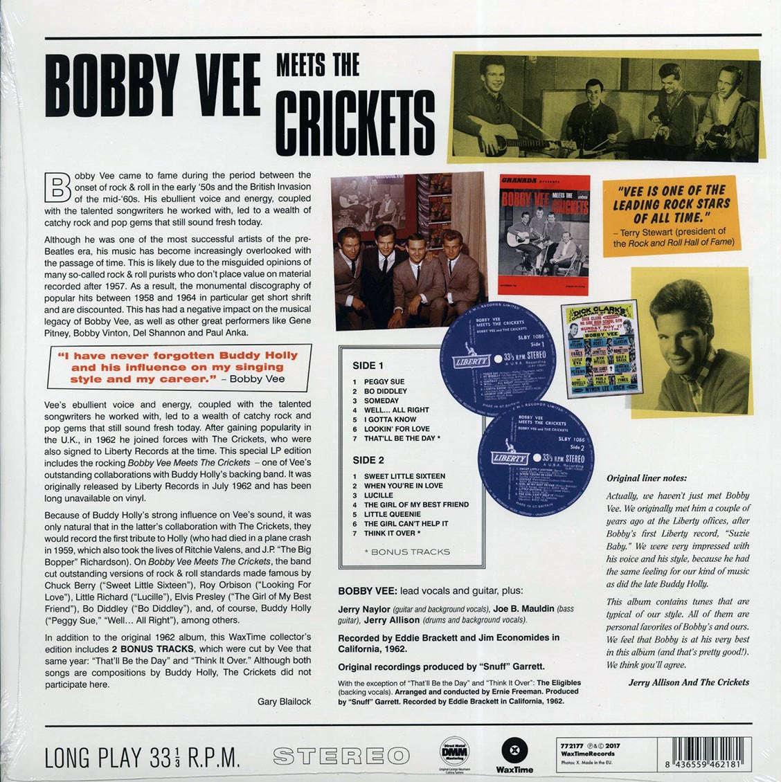 Bobby Vee, The Crickets - Bobby Vee Meets The Crickets (ltd. ed.) (180g) Vinyl Record