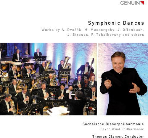 the album cover for Dvorak / Mussorgsky / Offenbach - Symphonic Dances