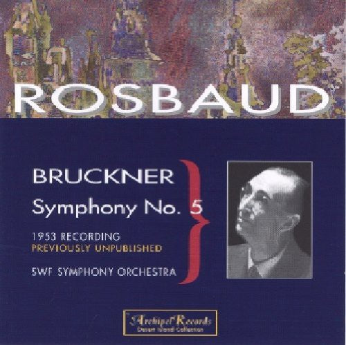 the album cover for Hans Rosbaud - Symphony 5 in B Flat Major