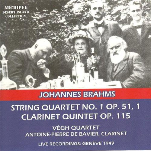 Brahms / Bavier / Vegh Quartet - String Quartet No 1 Op 51 - Music CD