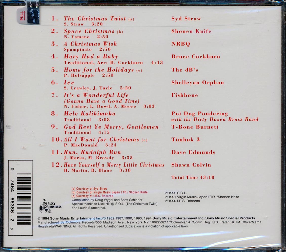 NRBQ, Dave Edmonds, Fishbone, Etc. - A Differnt Kind Of Christmas Music CD