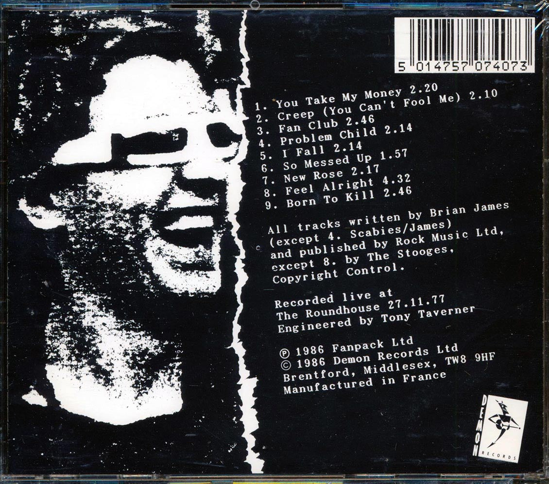 The Damned Not Captains Birthday Party? Music CD