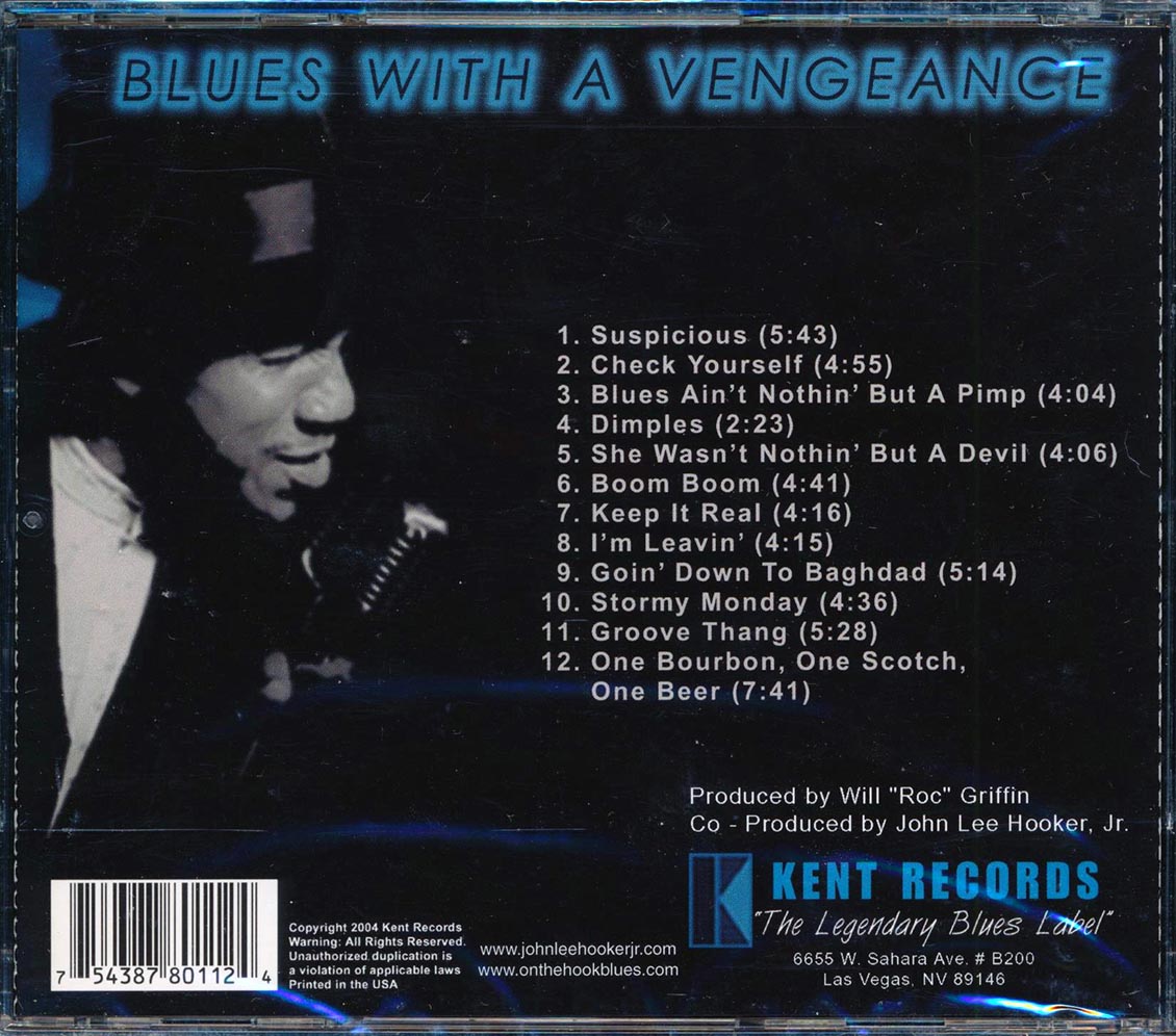 John Lee Hooker Jr. - Blues With A Vengeance Music CD