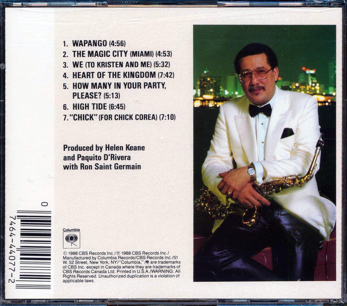 Paquito Celebration Music CD