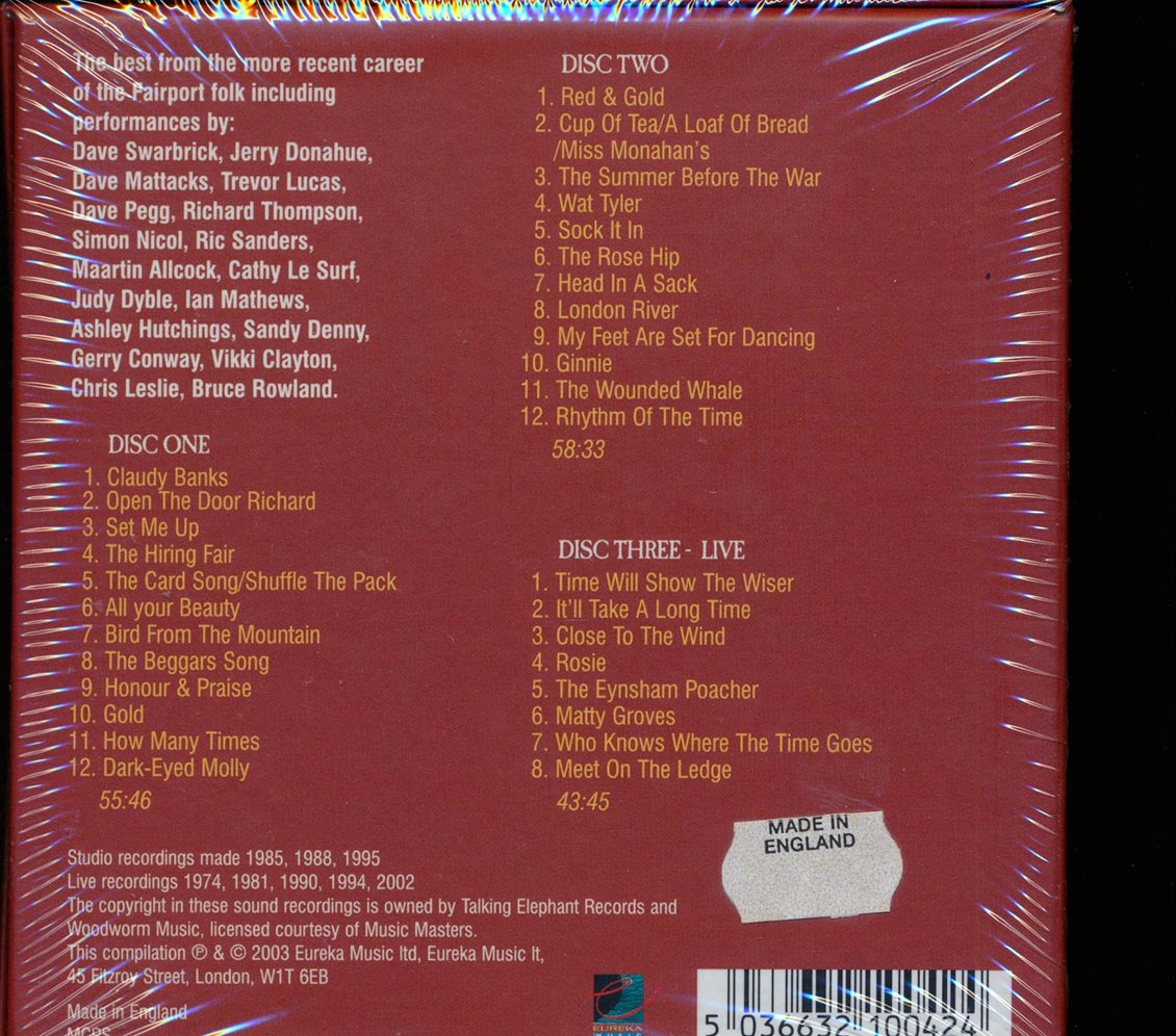 Fairport Convention - Shines Like Gold (32 tracks) (3xCD) (box set) Music CD