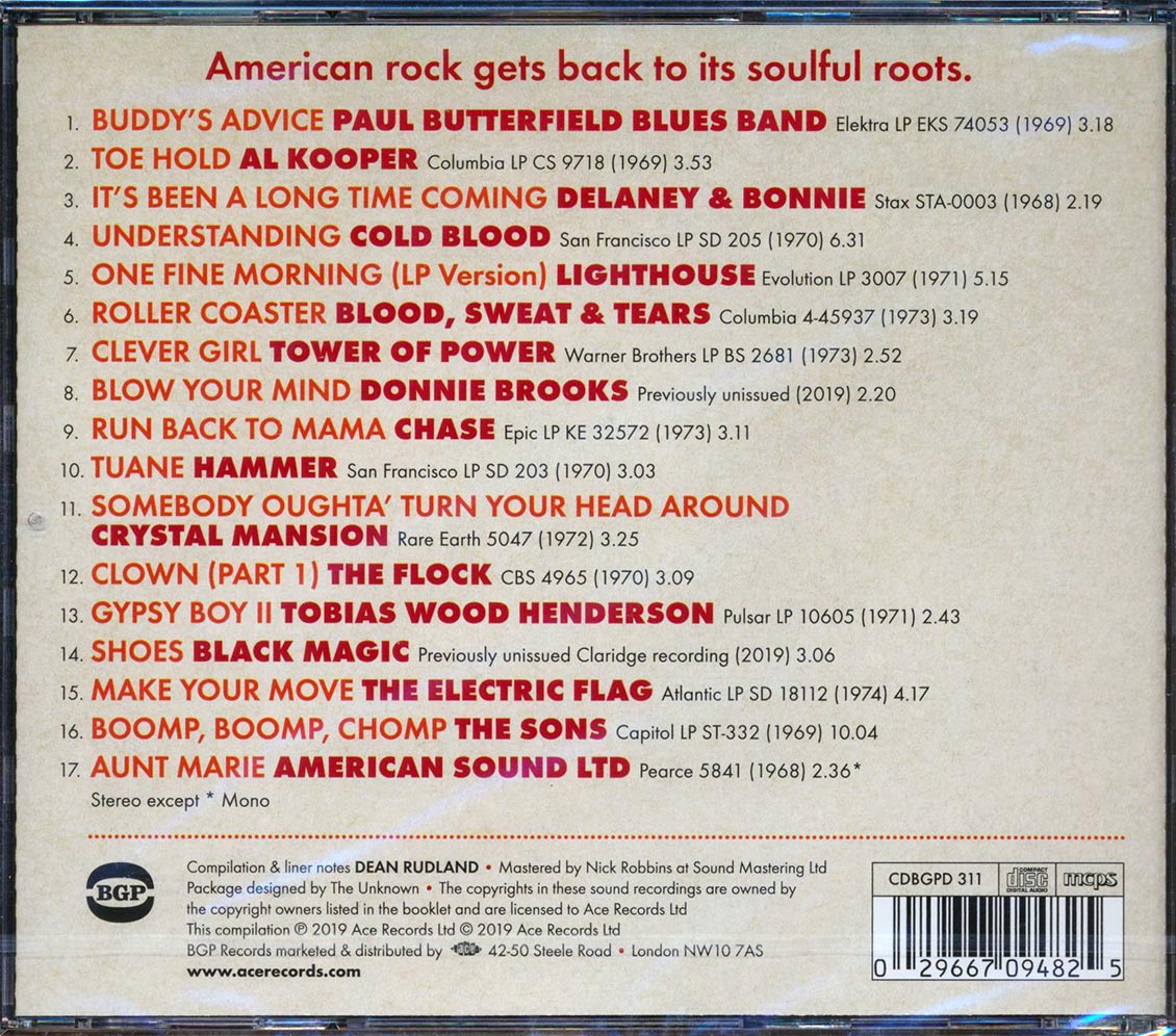 Al Kooper, Tower Of Power, The Flock, Etc. - Horn Rock & Funky Guitar Grooves 1968-1974 (incl. large booklet) (remastered) Music CD