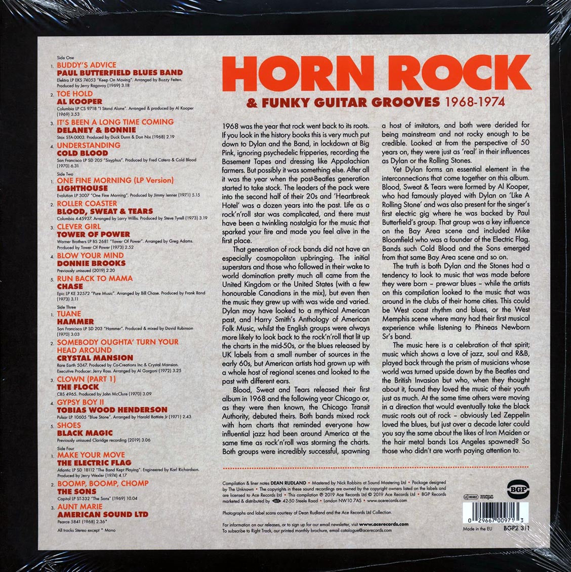 Al Kooper, The Flock, Lighthouse, Chase, Etc. - Horn Rock & Funky Guitar Grooves 1968-1974 (2xLP) Vinyl Record