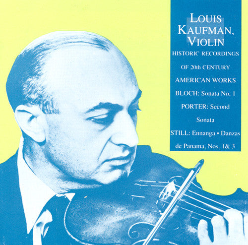 Kaufman,louis / Pozzi,pina - Historic Recordings: Bloch Violin Sonata #1 - Music CD