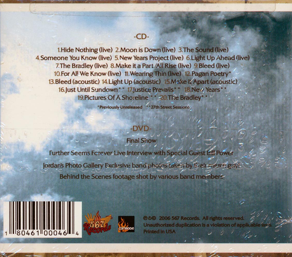 Further Seems Forever - The Final Curtain (20 tracks) (incl. DVD) (deluxe 3-fold digipak) Music CD