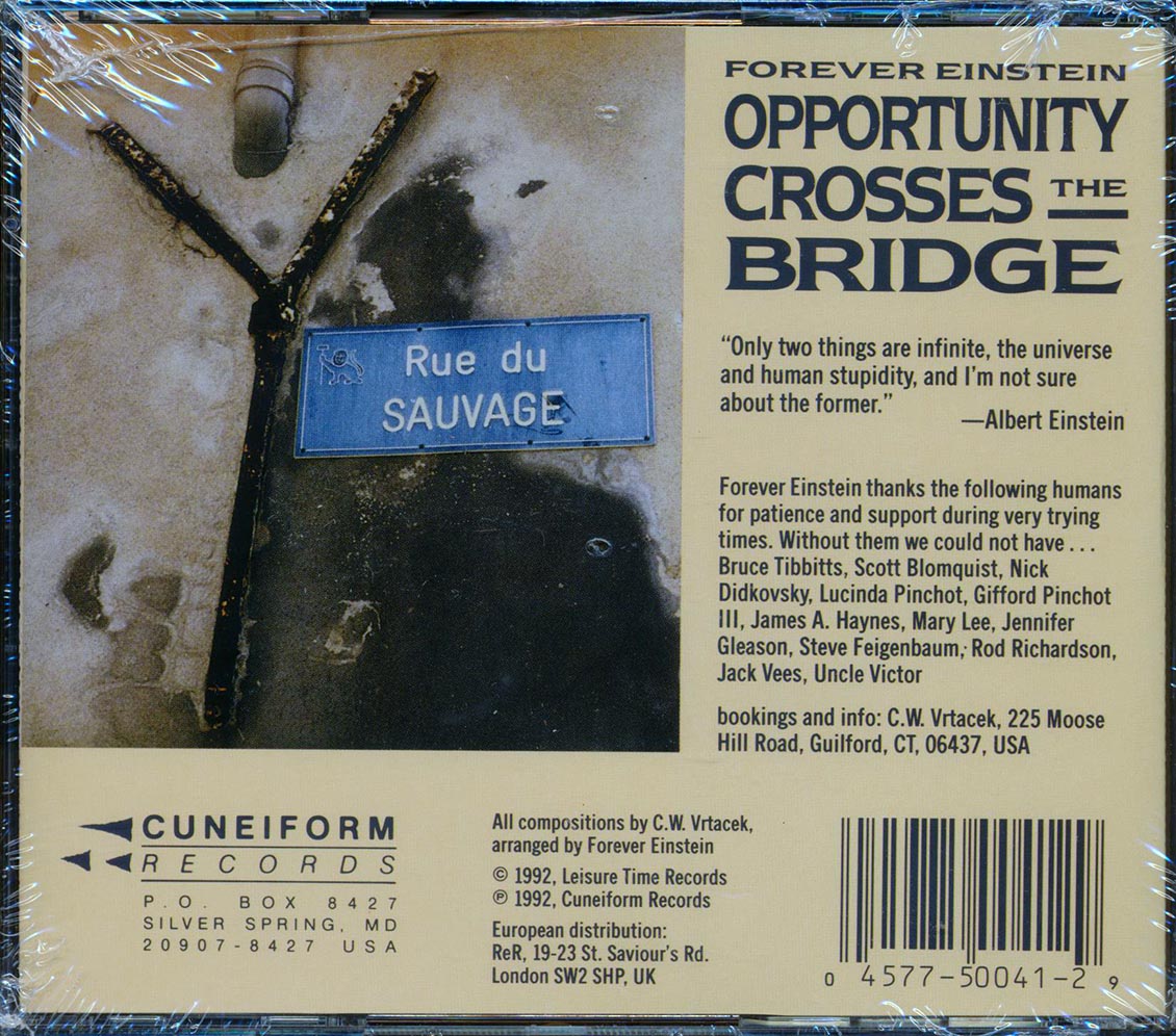 Forever Einstein - Opportunity Crosses The Bridge (29 tracks) Music CD