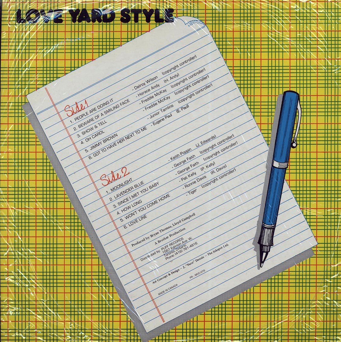 Horace Andy, Freddie McKay, Delroy Wilson, Etc. - Love Yard Style (orig. press) Vinyl Record