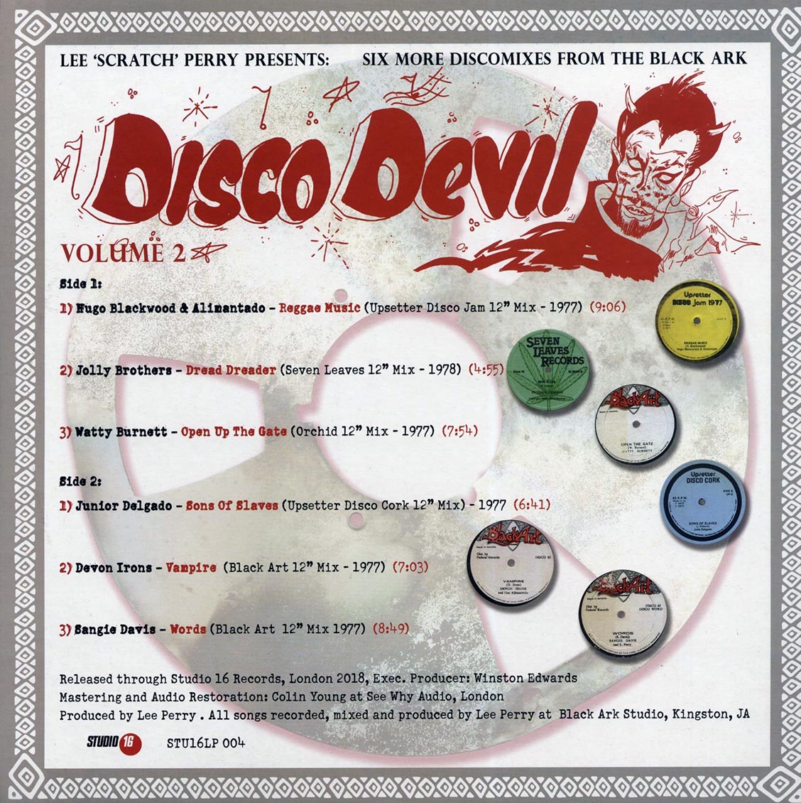 Lee Perry - Disco Devil Volume 2: Six More Classic Discomixes From The Black Ark Studio 1977-78 Vinyl Record