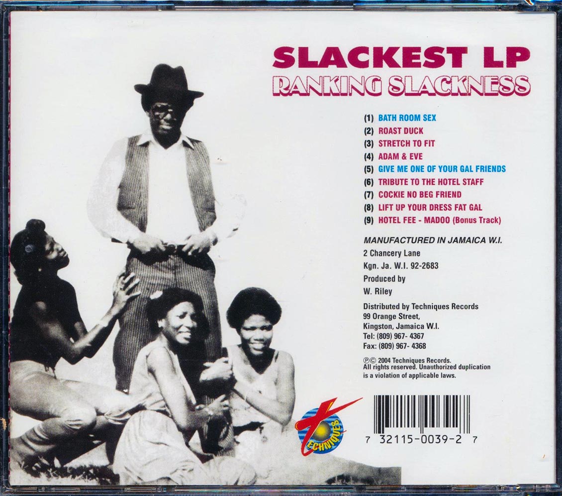 General Echo Ranking Slackness Slackest Music CD