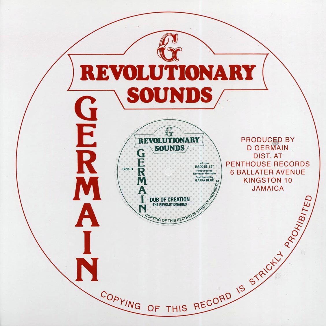Cultural Roots - Age Of Creation; Revolutionaries - Dub Creation / Revolutionaries - Dub Of Creation 12" Vinyl Record