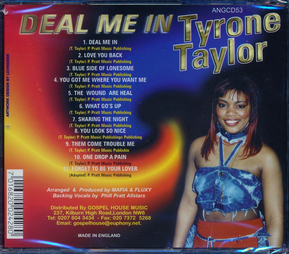 Tyrone Taylor - Deal Me In Music CD