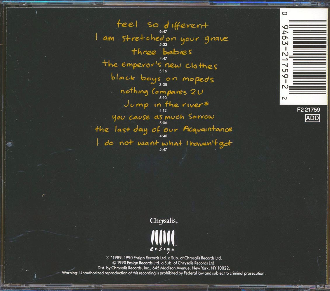Sinead O'Connor - I Do Not Want What I Haven't Got Music CD