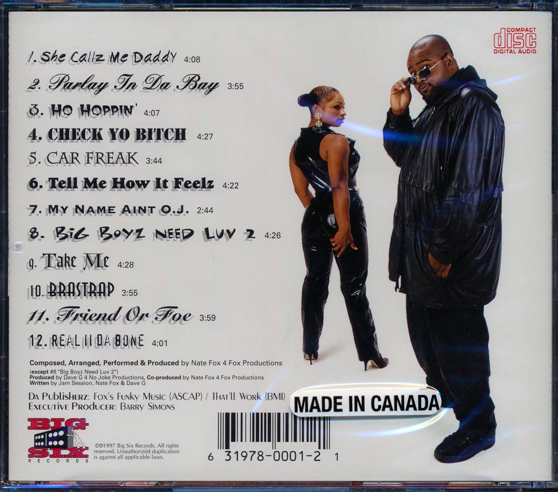 Nate Fox - Hittin' It From The Back Music CD