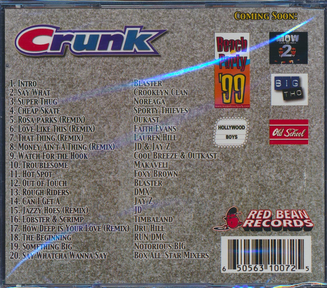 The Notorious BIG, Jay-Z, Lauryn Hill, Rim DMC, Outkast, Etc. - Crunk The Mix: Featuring Dee Jam Blaster (20 tracks) Music CD