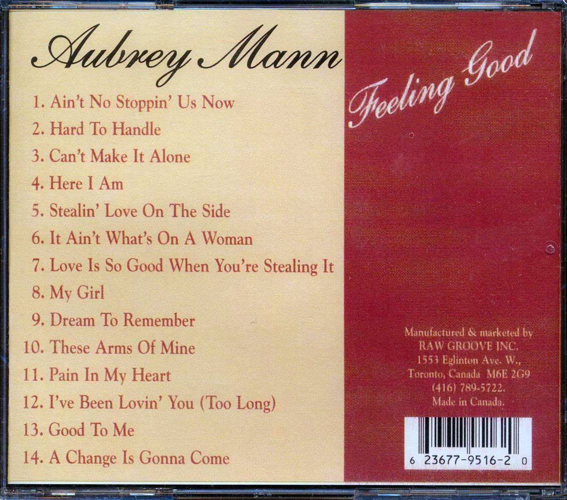 Aubrey Mann Feeling Good Music CD