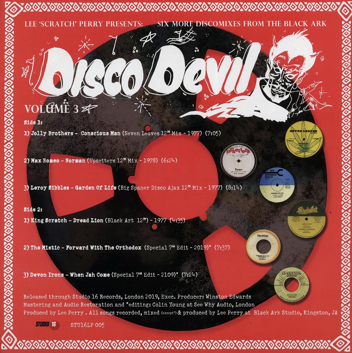 Lee Perry - Disco Devil Volume 3: Burning The Black Art Vinyl Record