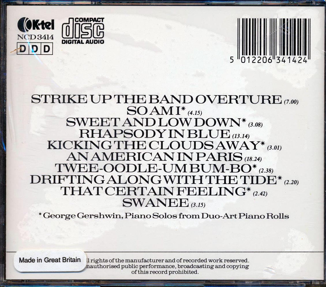 George Gershwin - George Gershwin Plays Rhapsody In Blue, Also Featuring An American In Paris Music CD