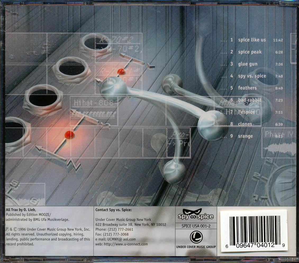 Spice Lab - Spy Vs. Spice Music CD