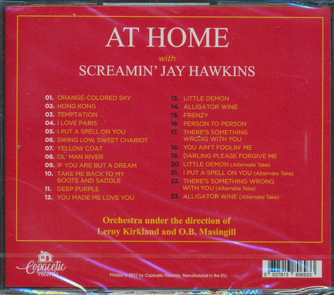 Screamin' Jay Hawkins - Home With Screamin' Jay Hawkins (23 tracks) (+11 bonus tracks) Music CD
