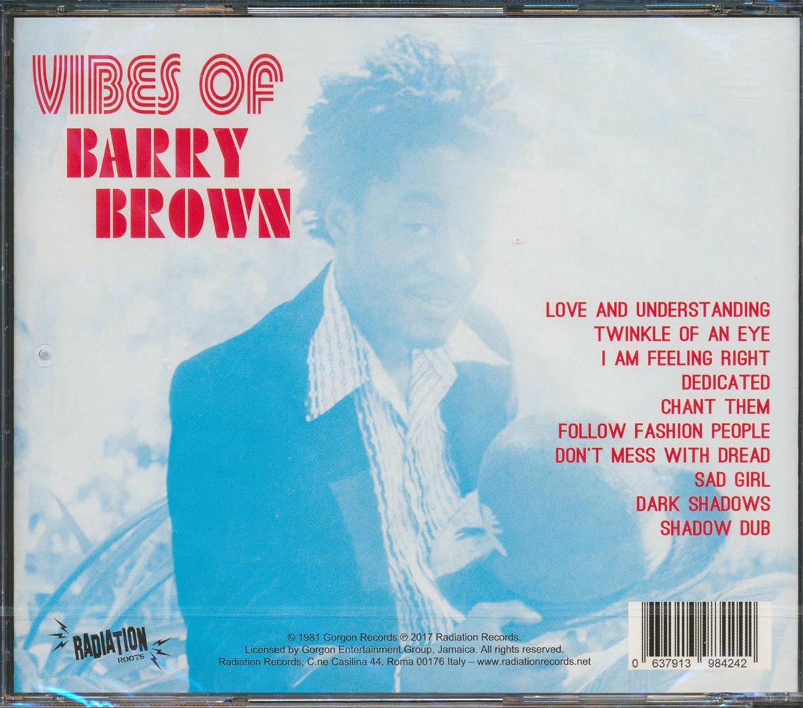 Barry Brown - Vibes Of Barry Brown Music CD