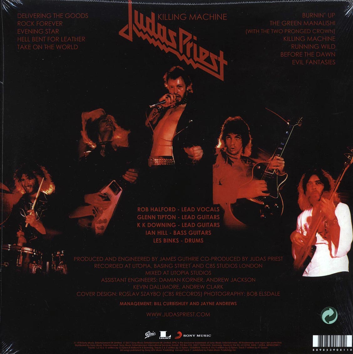 Judas Priest Killing Machine incl. mp3 180g Vinyl Record
