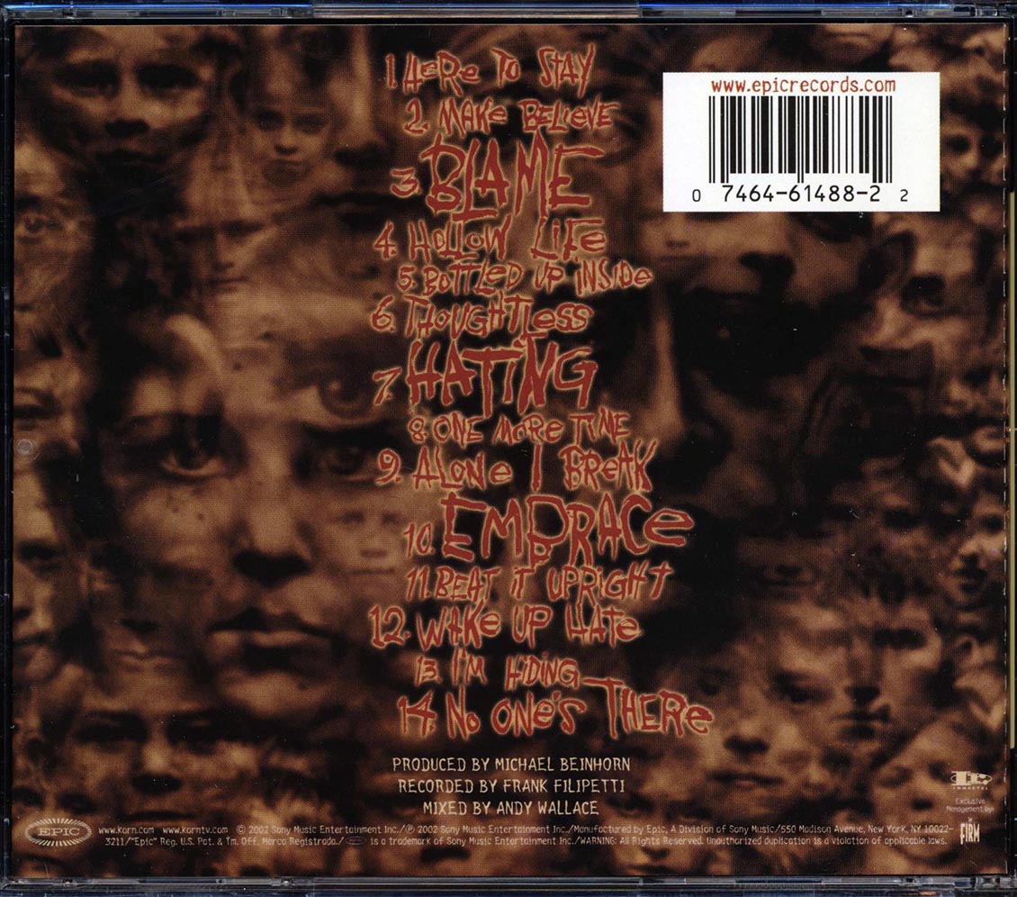 Korn - Untouchables Music CD