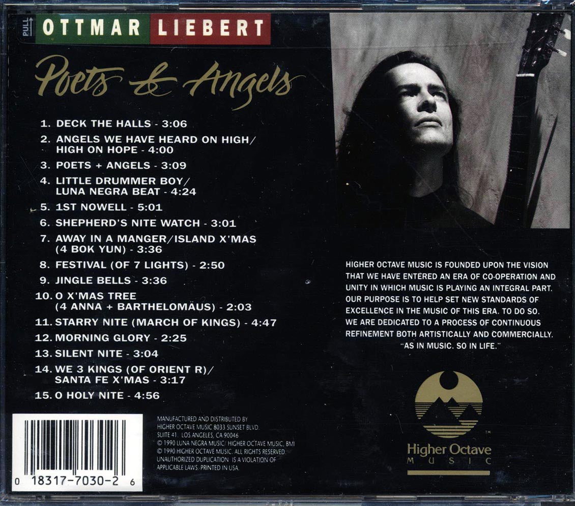 Ottmar Liebert Poets & Angels Music CD