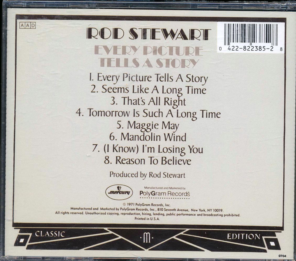 Rod Stewart Every Picture Tells A Story Music CD