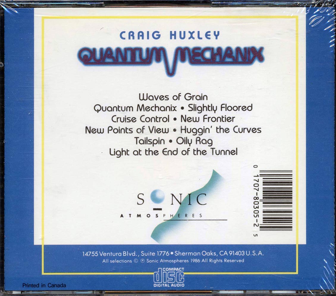 Craig Huxley - Quantum Mechanic Music CD