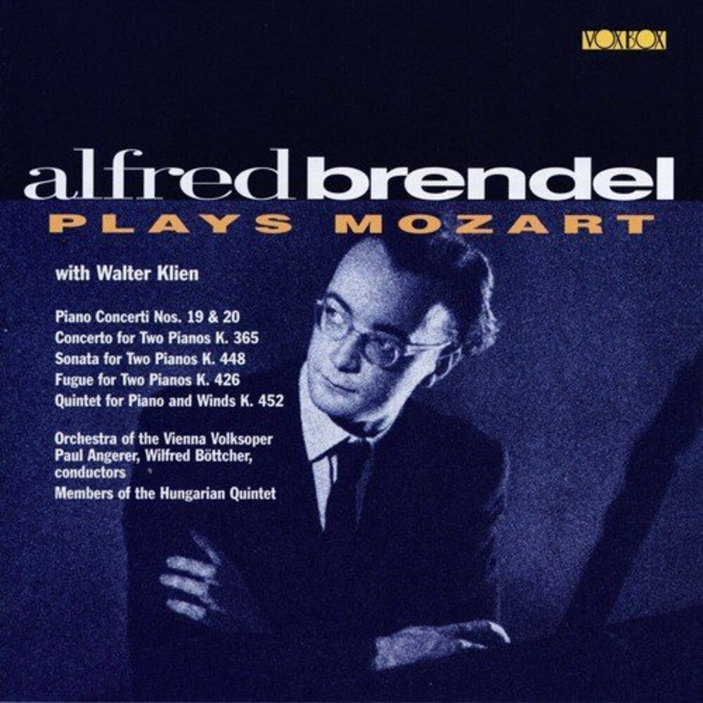 the album cover for Alfred Brendel - Piano Concertos 19 & 20 / Works for 2 Pianos