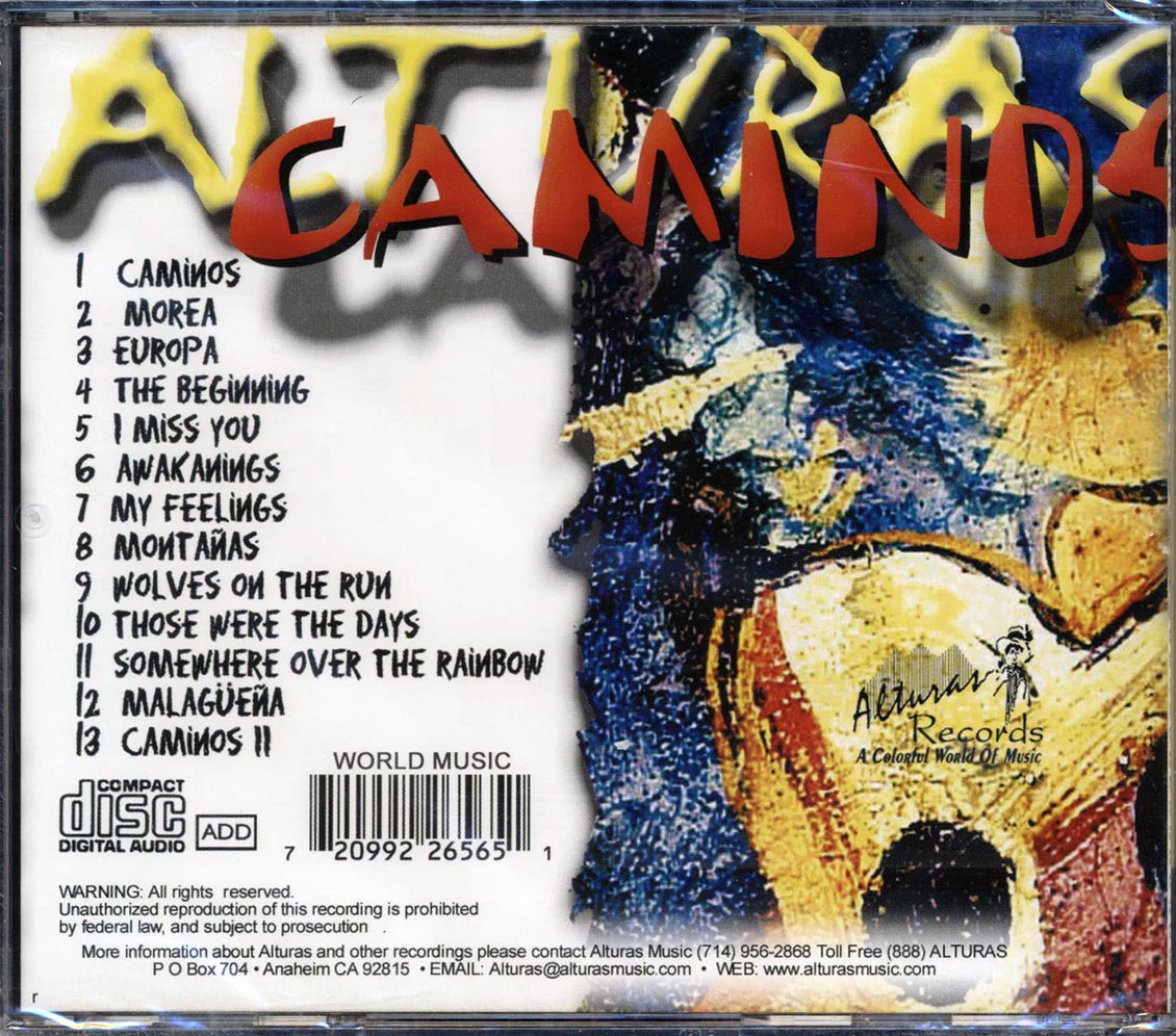 Alturas - Caminos: Instrumental Guitars Music CD