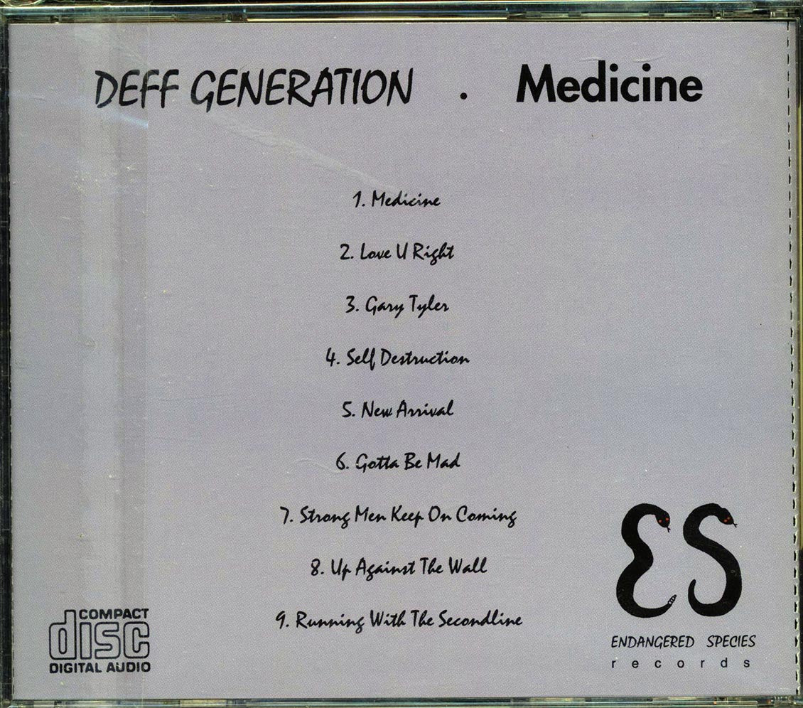 Deff Generation - Medicine Music CD