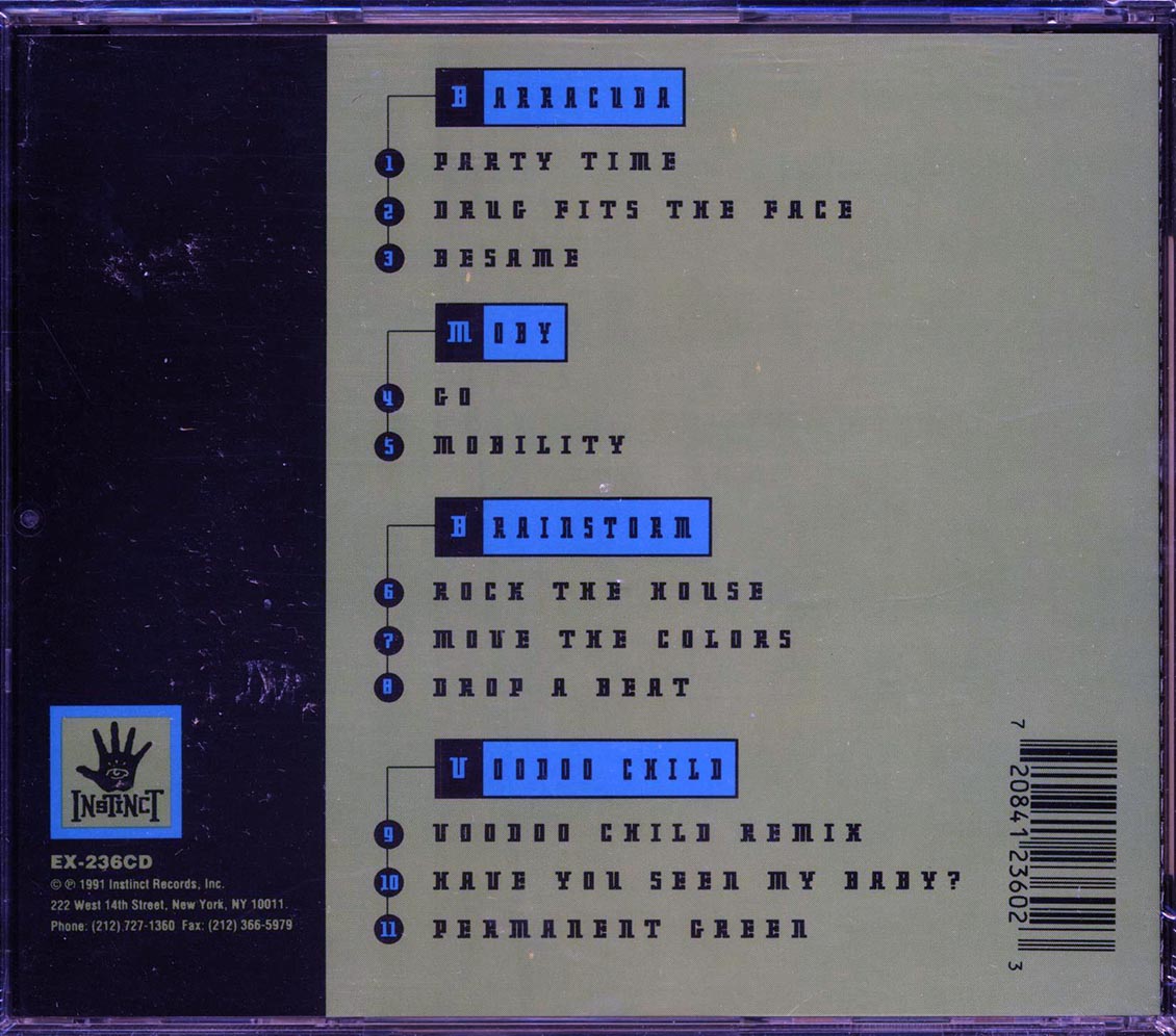 Barracuda, Moby, Brainstorm, Voodoo Child - Instinct Dance Music CD