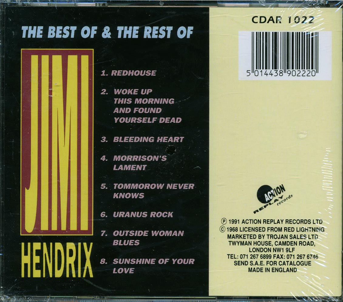 Jimi Hendrix The Best Of & The Rest Of Music CD