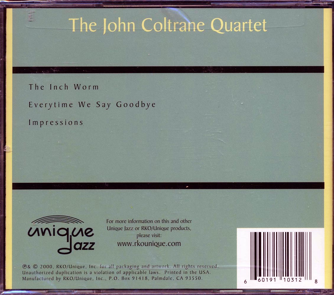 John Coltrane Quartet - Live In 1962! Music CD