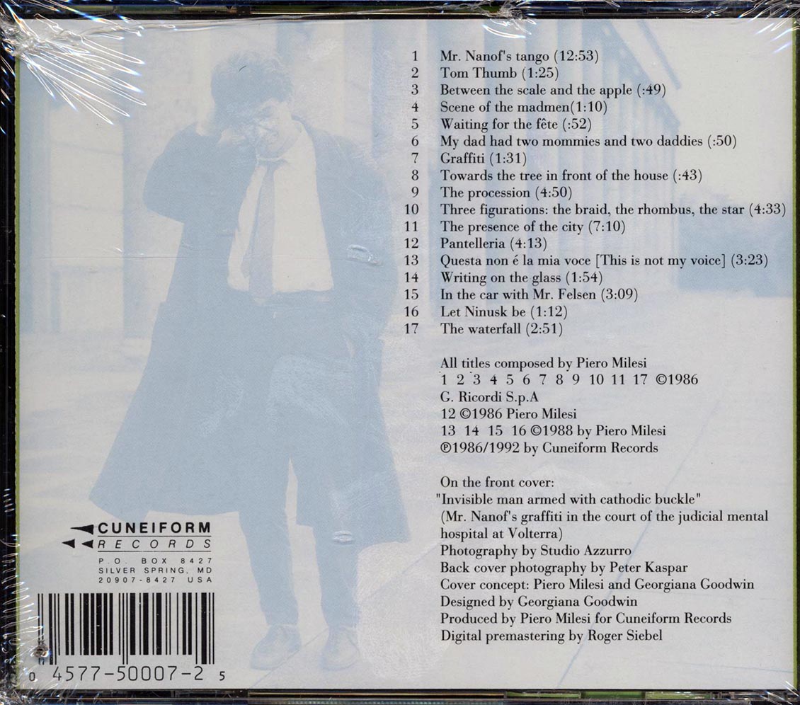 Piero Milesi The Nuclear Observatory Of Mr Nanof marked/ltd stock Music CD