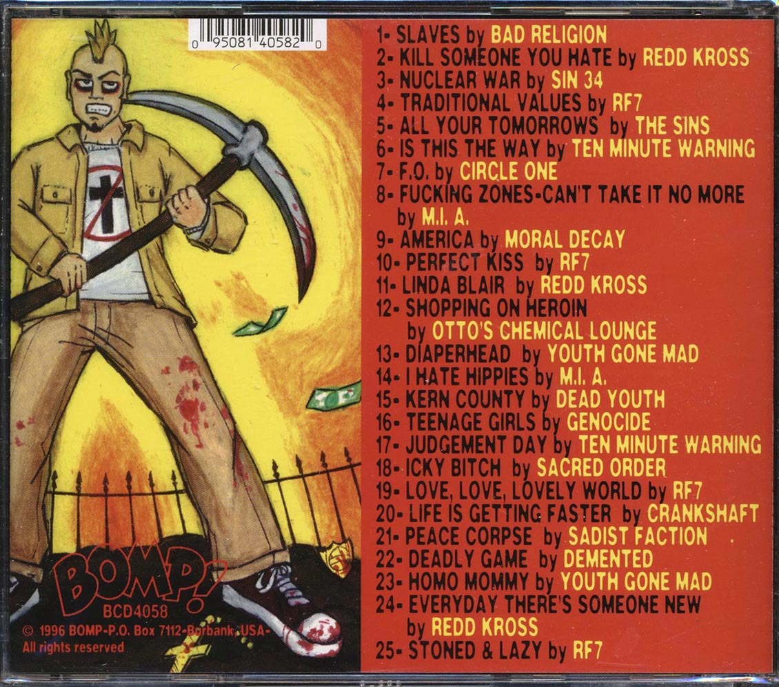 Bad Religion Sin 34 Redd Kross Etc Buried Alive Volume 2 Music CD