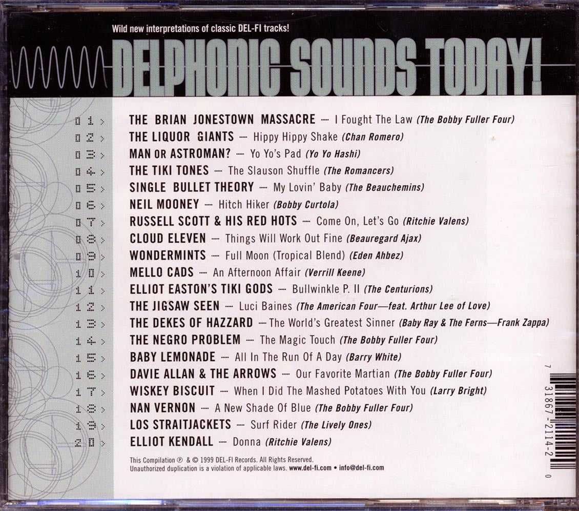 The Liquor Giants, Brian Jonestown Massacre, Tiki Tones, Etc. - Delphonic Sounds Today Music CD