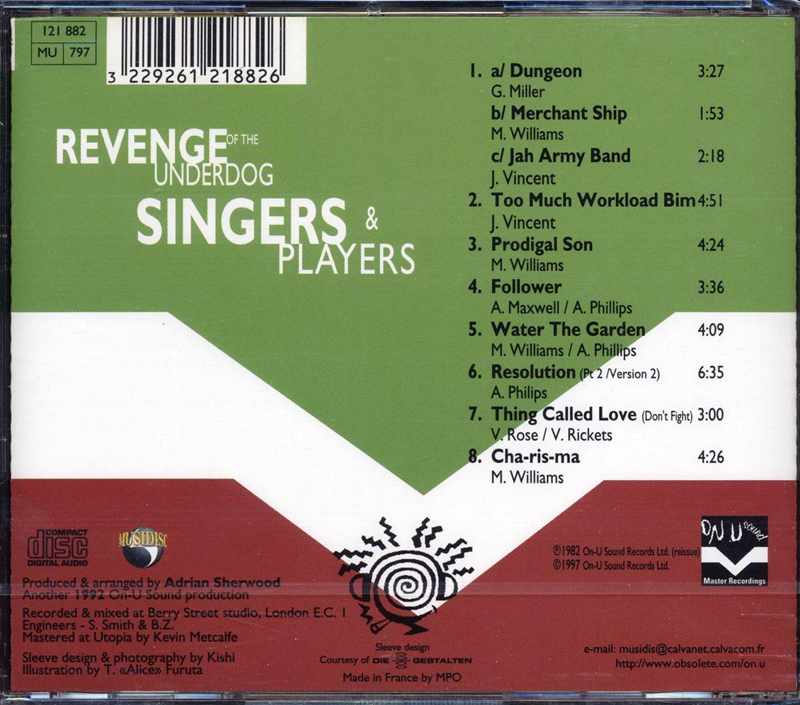 Singers & Players - Revenge Of The Underdog Music CD