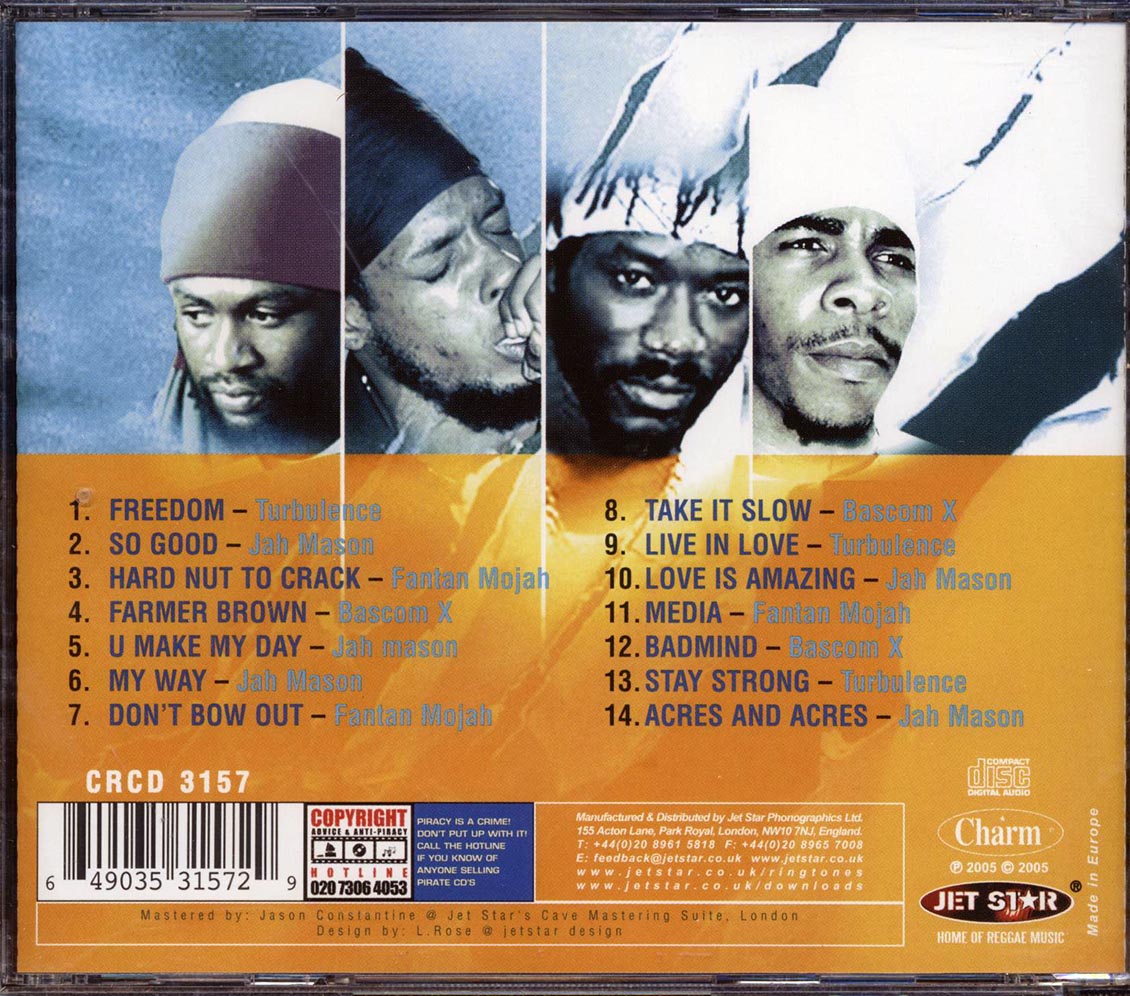 Turbulence, Jah Mason, Fantan Mojah, Bascom X - Young Lions Volume 2 Music CD