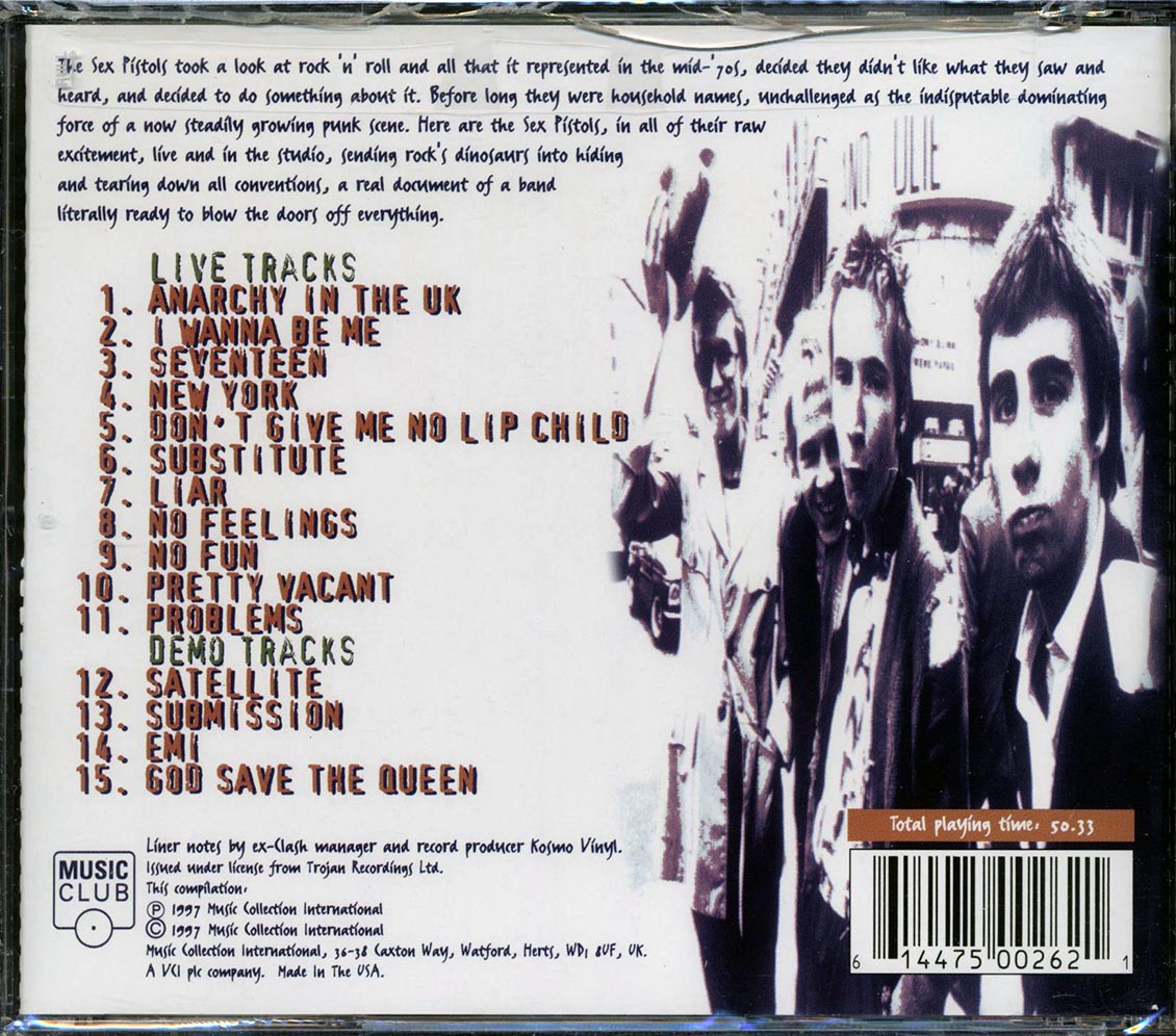Sex Pistols Raw Music CD