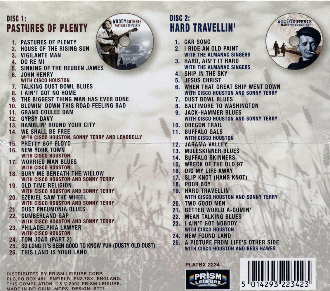 Woody Guthrie The Ultimate Collection 51 Ground Breaking Recordings 51 tracks 2xCD Music CD