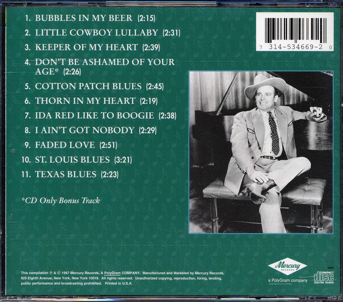 Bob Wills - The Hits Music CD