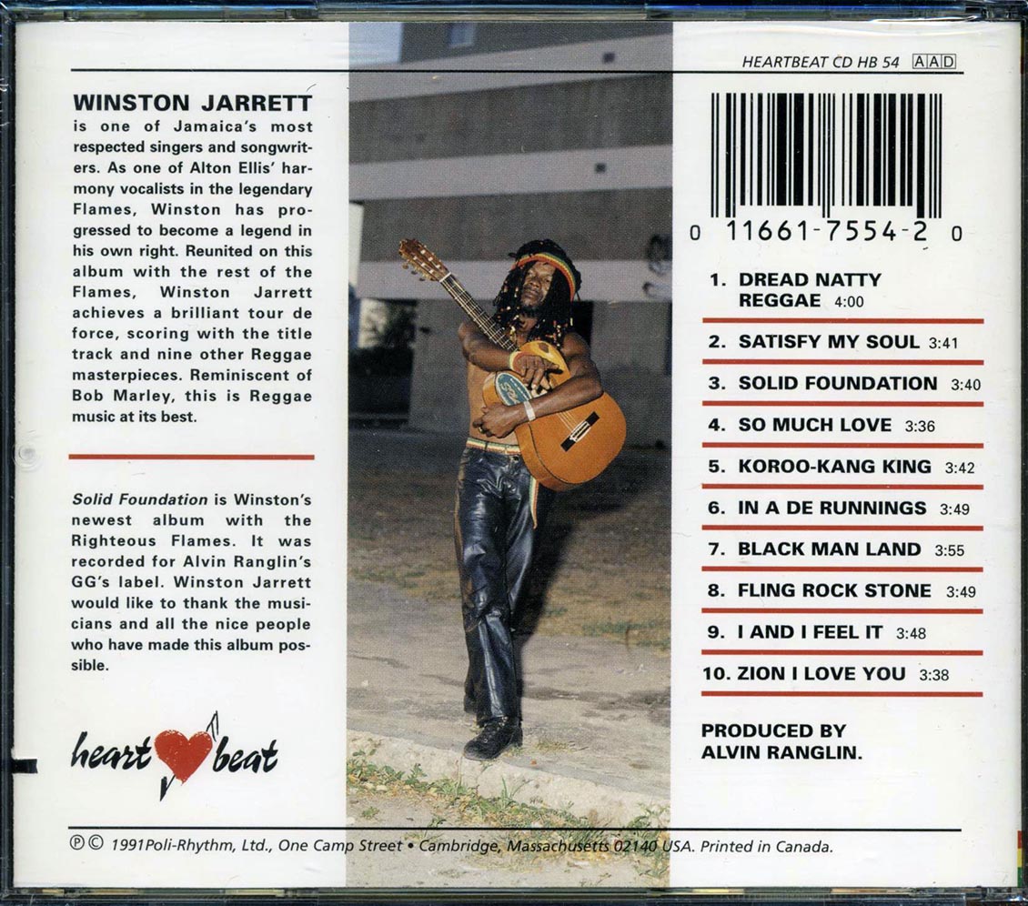 Winston Jarrett - Solid Foundation (marked/ltd stock) Music CD