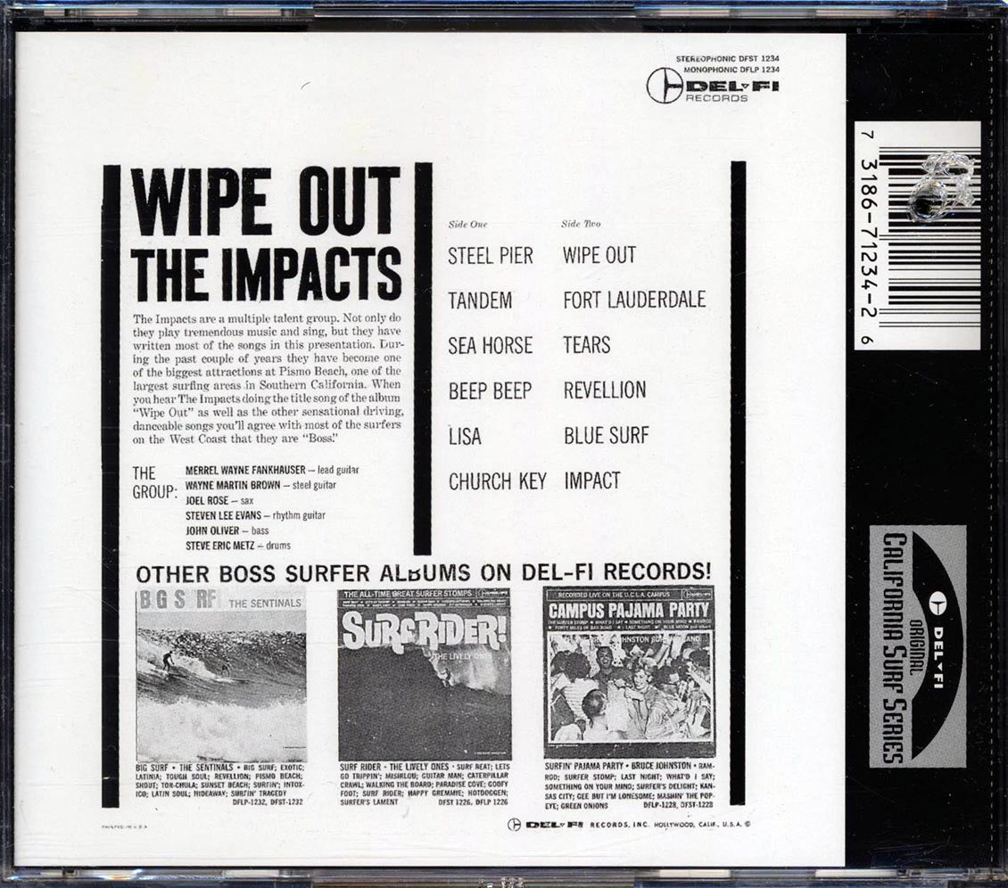 The Impacts Wipe Out marked/ltd stock Music CD